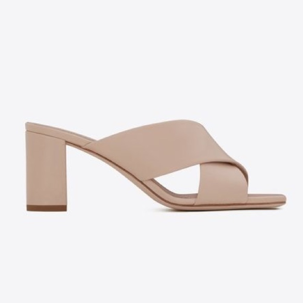 Saint Laurent LouLou 70 Mule Sanda Tripon Nude